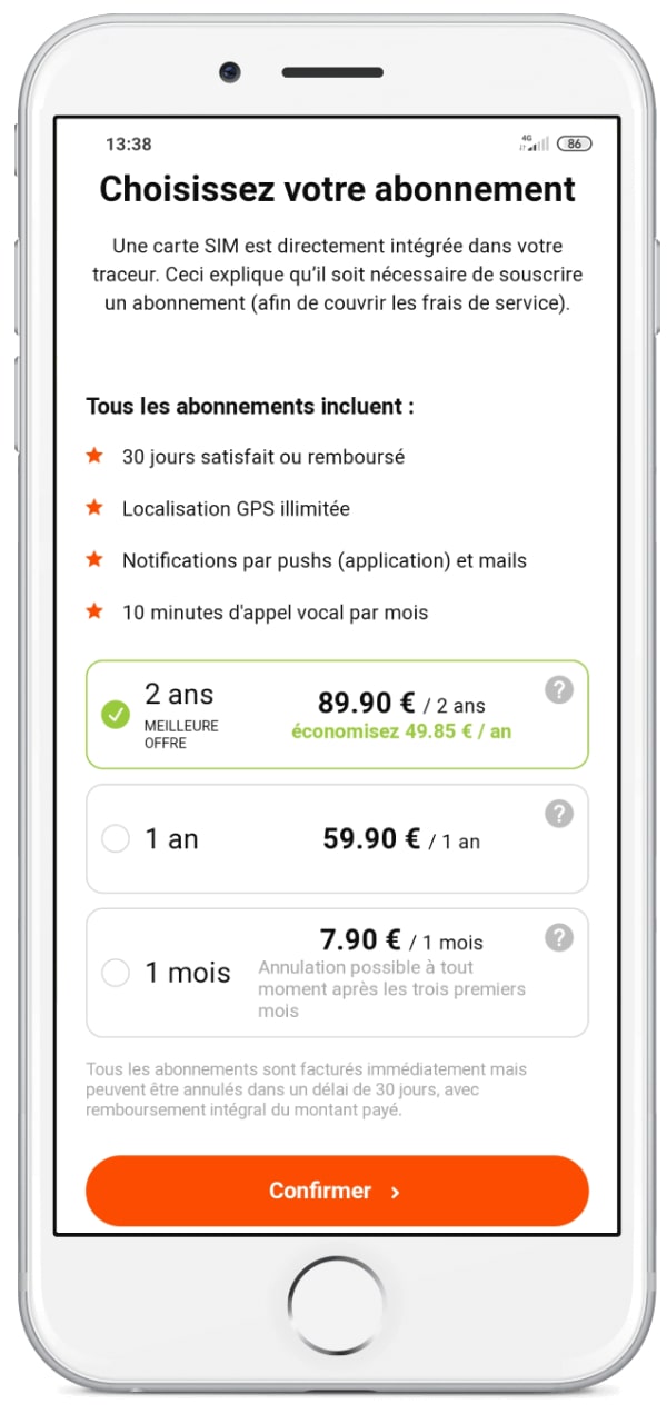 Abonnements colliers émetteurs Weenect