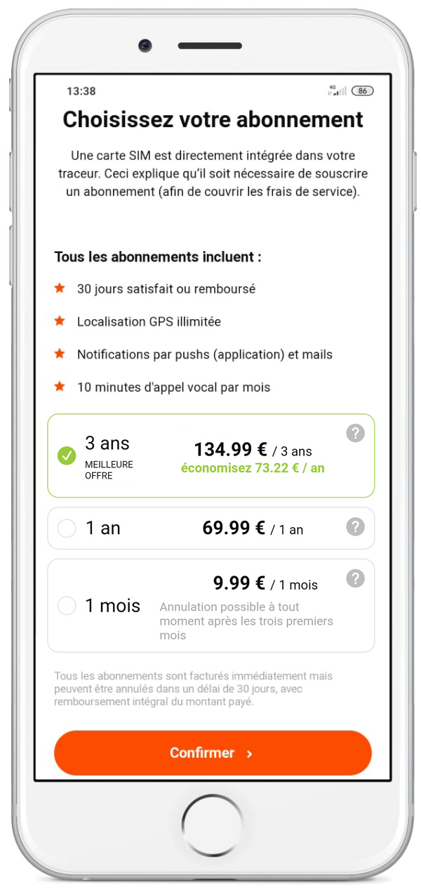 Abonnements colliers émetteurs Weenect