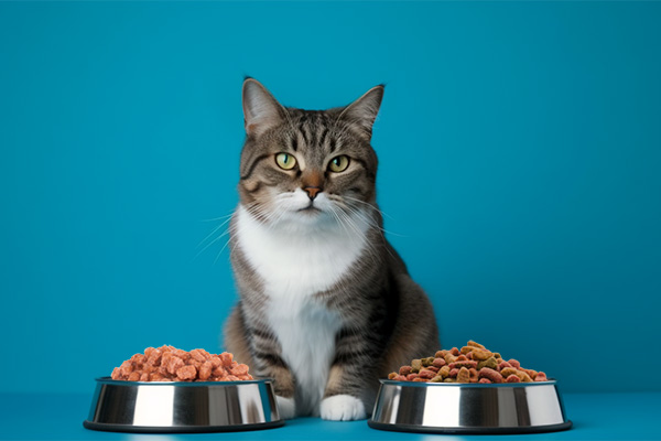 Croquettes ou pâtée pour chat