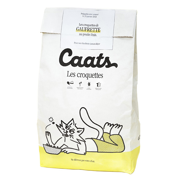 Croquettes Caats avis chat stérilisé au poulet